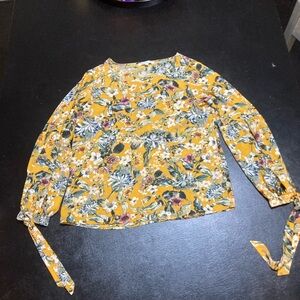 Rose & Olive Yellow Floral Blouse